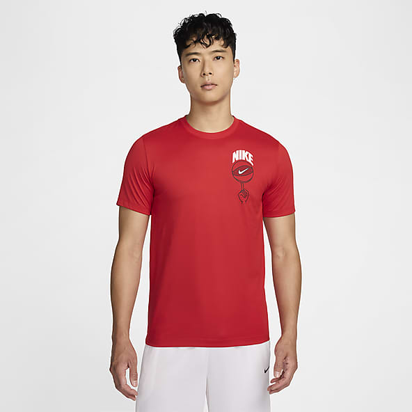 Nike air red shirt sales
